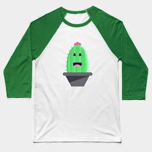 illustration of cute cartoon cactus. Baseball T-Shirt